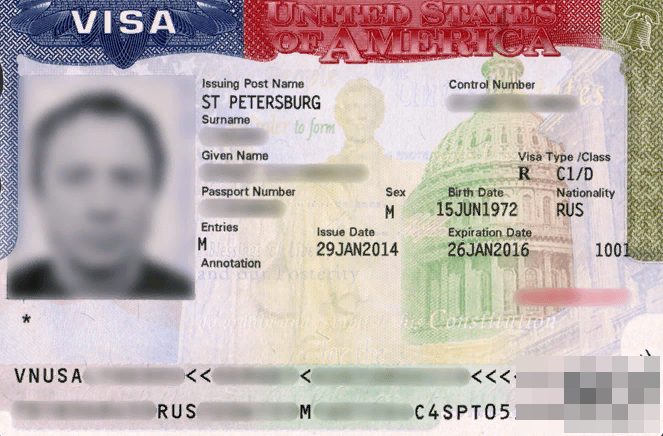 Транзитная виза C1 в США